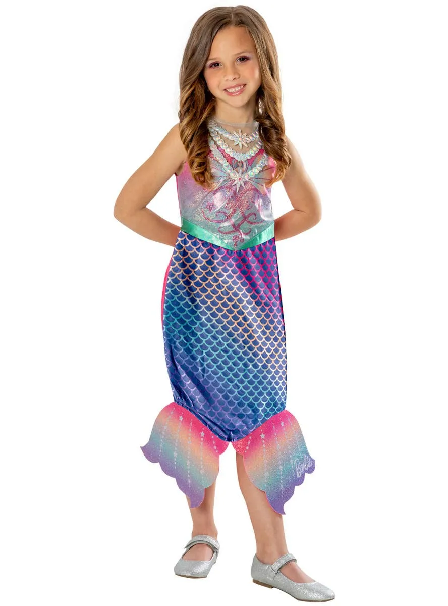 Colour Changing Barbie Mermaid Girls Costume