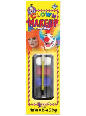 Colourful Circus Clown Face Paint Costume Makeup Set