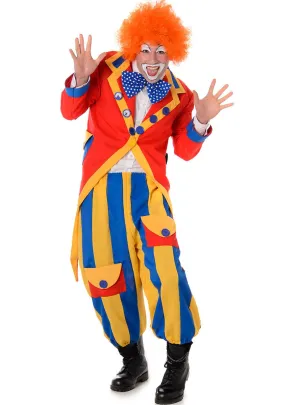 Colourful Clown Mens Fancy Dress Costume