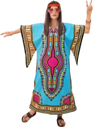 Colourful Dashiki Dress Womens Costume