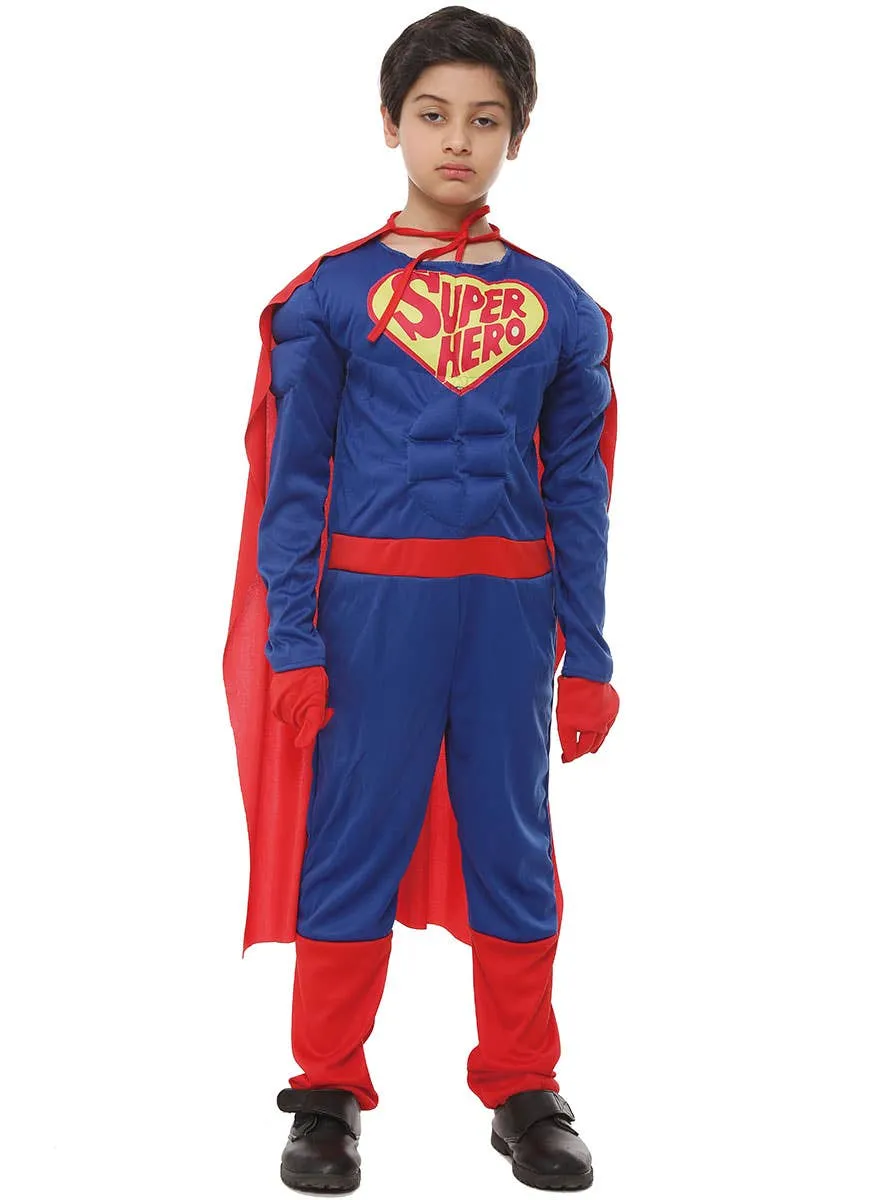 Comic Book Super Hero Boys Fancy Dress Costume