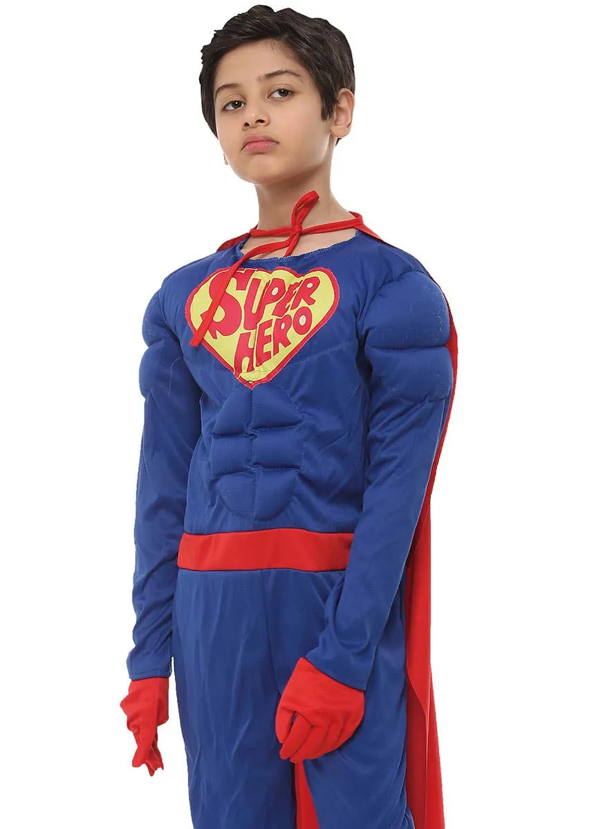 Comic Book Super Hero Boys Fancy Dress Costume