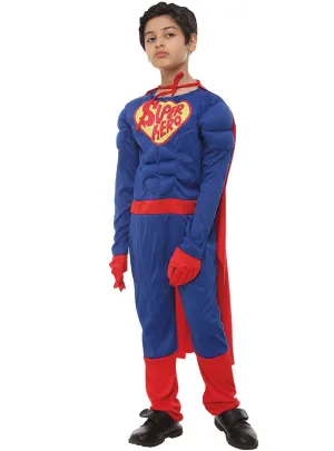 Comic Book Super Hero Boys Fancy Dress Costume