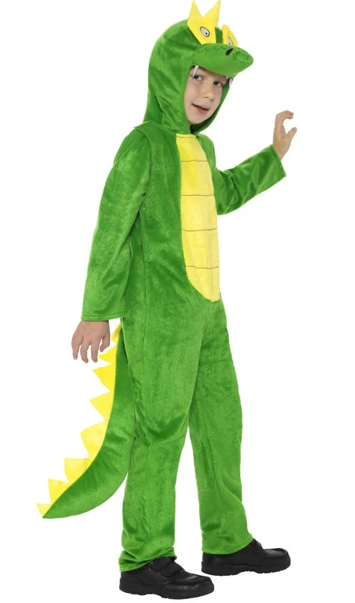 Cool Green Crocodile Boys Animal Onesie Costume