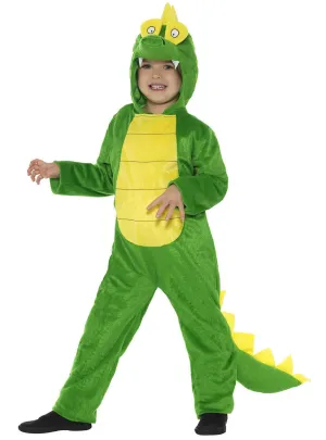 Cool Green Crocodile Girls Animal Onesie Costume