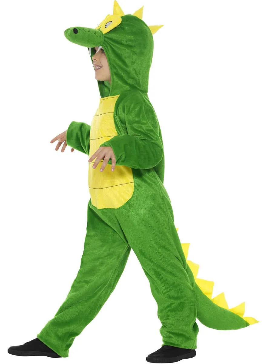 Cool Green Crocodile Girls Animal Onesie Costume