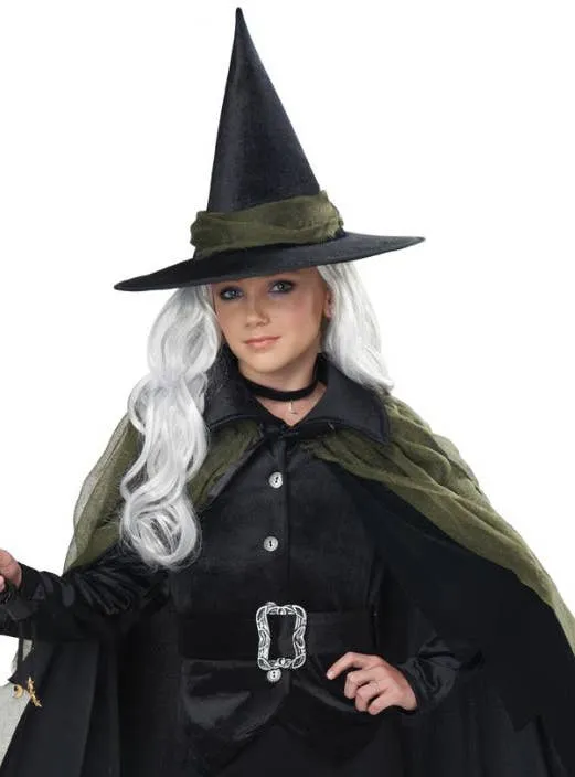 Cool Teen Girls Green Witch Halloween Costume