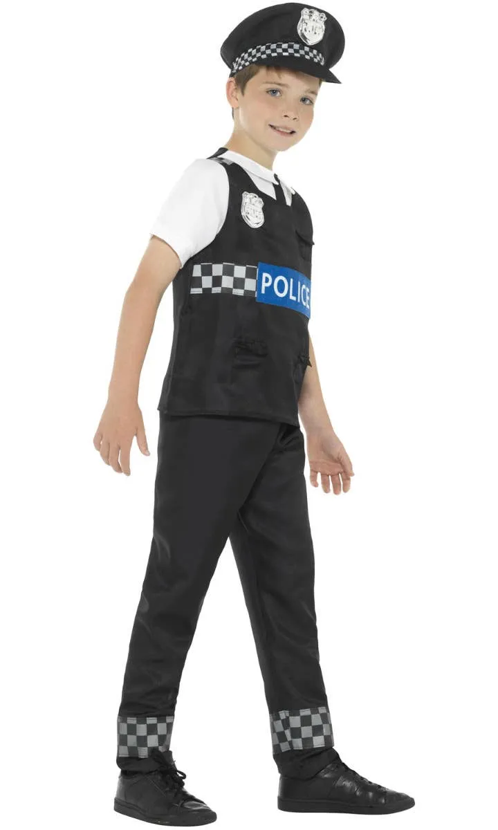 Cop Officer Boys Fancy Dress Police Costume