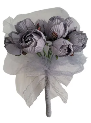 Corpse Bride Licensed Fake Grey Flower Bouquet