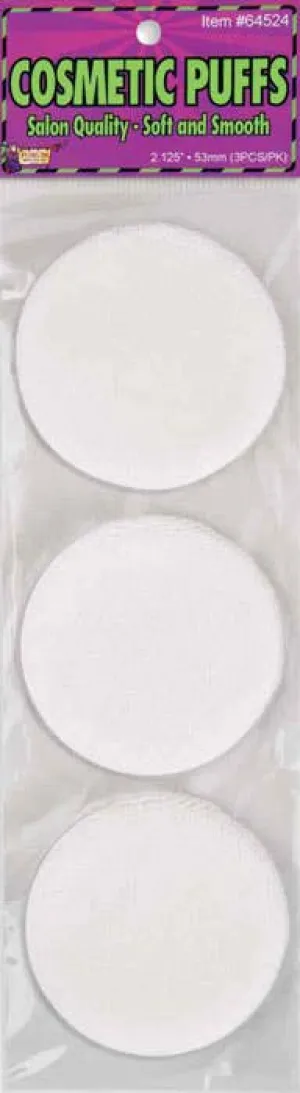 Cosmetic Powder Puffs - 3 Pack