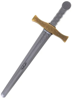 Courageous Gold and Silver Knight Sword Costume Weapon