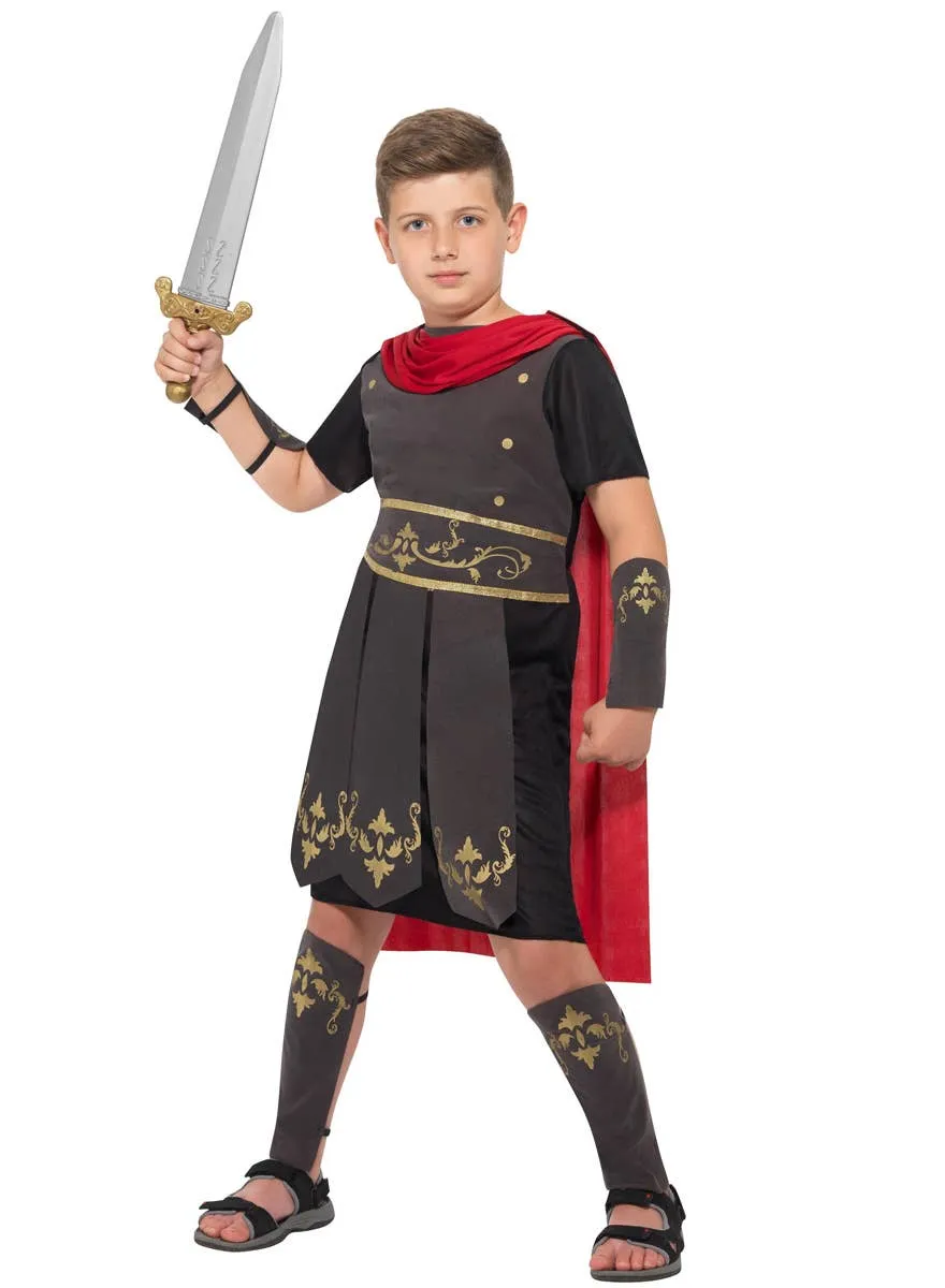 Courageous Roman Soldier Boys Fancy Dress Costume