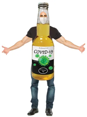 Covid-19 Funny Beer Bottle Adults Costume