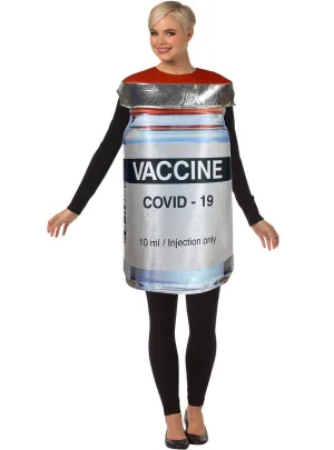 Covid 19 Vaccine Bottle Adults Funny Dress Up Costume