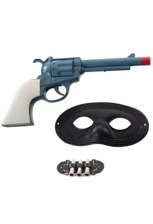 Cowboy Bandit Gun and Mask Accessory Set
