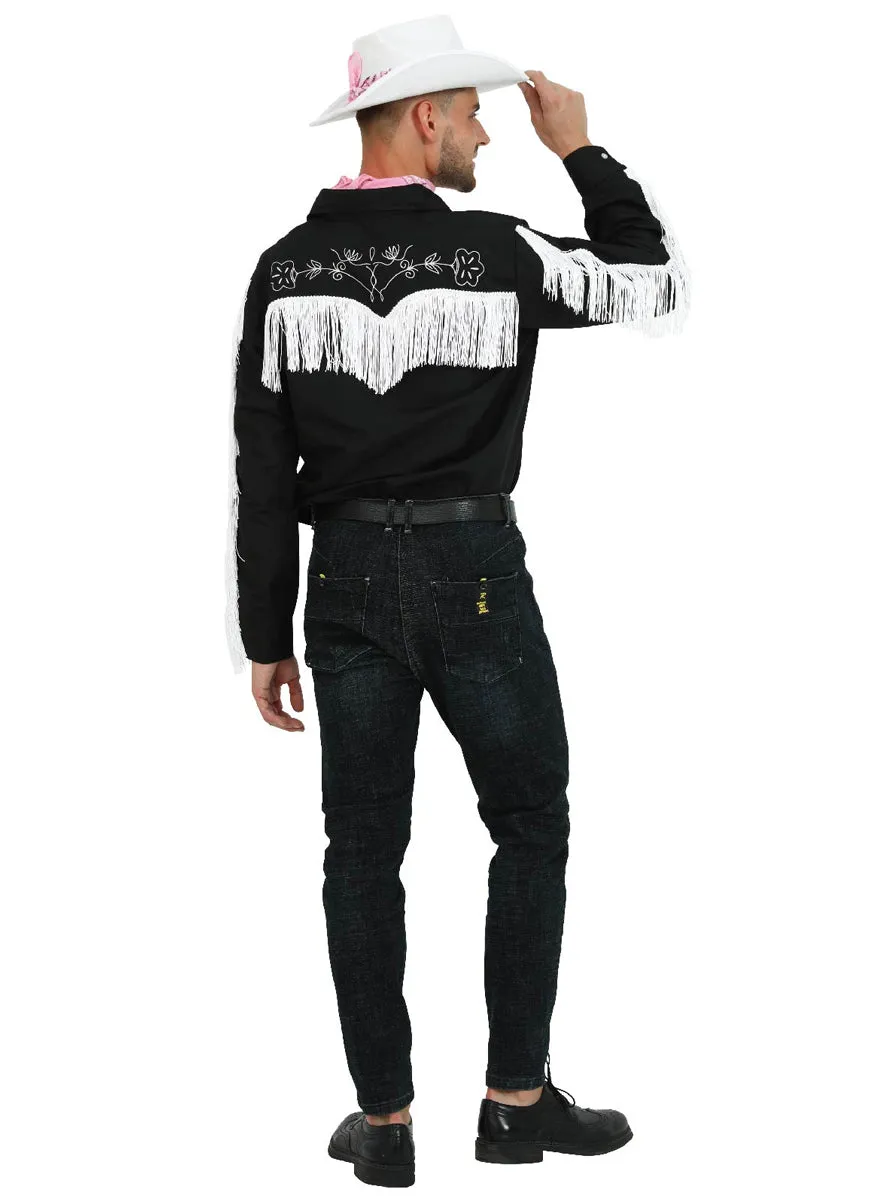 Cowboy Doll Mens Black Western Costume