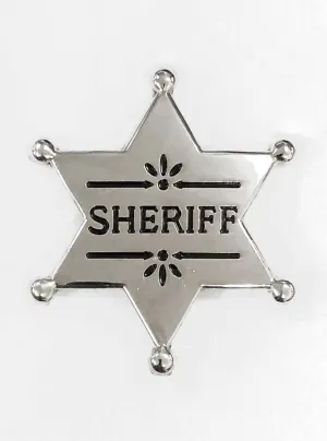 Cowboy Sheriff Badge Costume Accessory