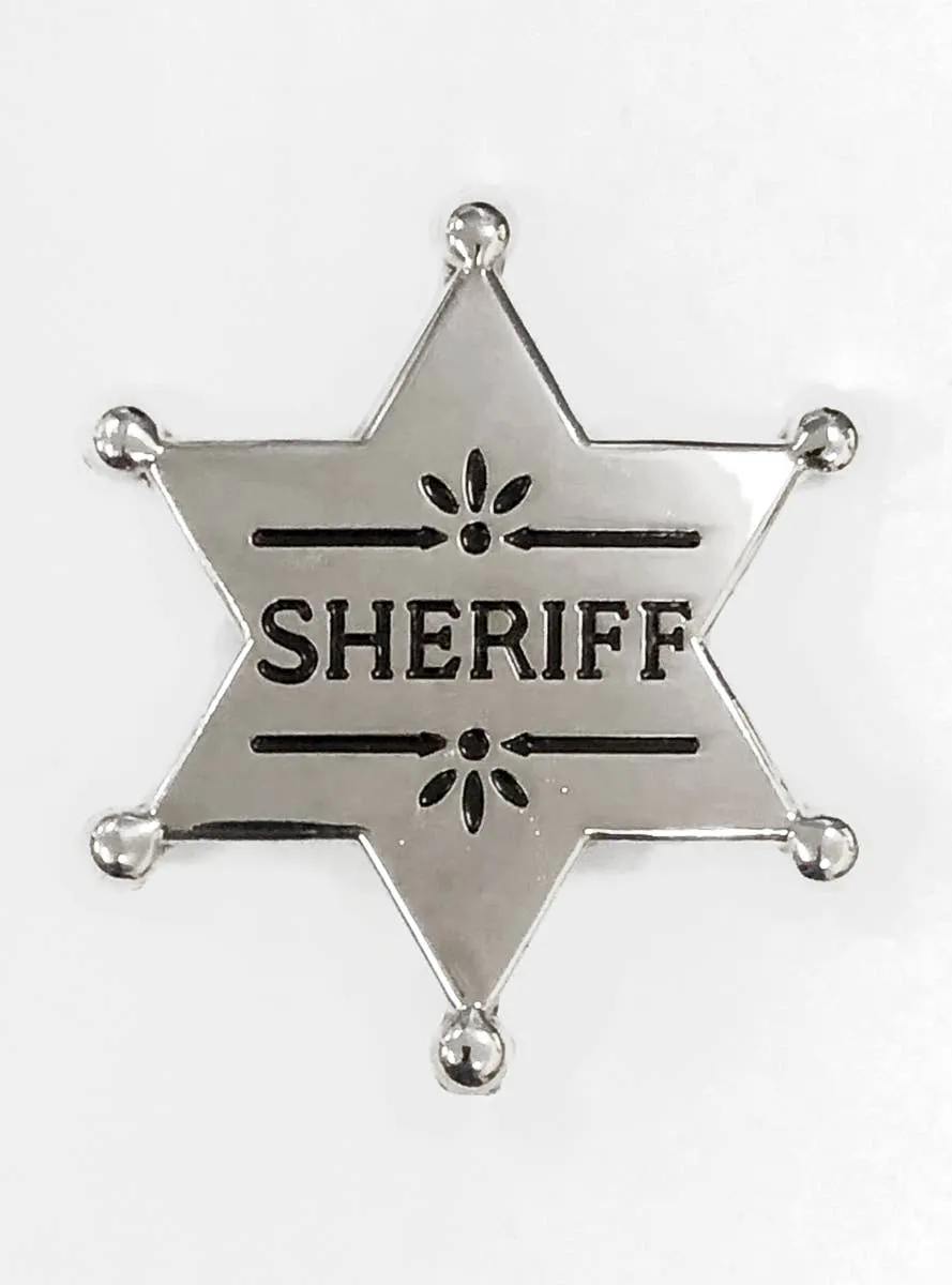 Cowboy Sheriff Badge Costume Accessory