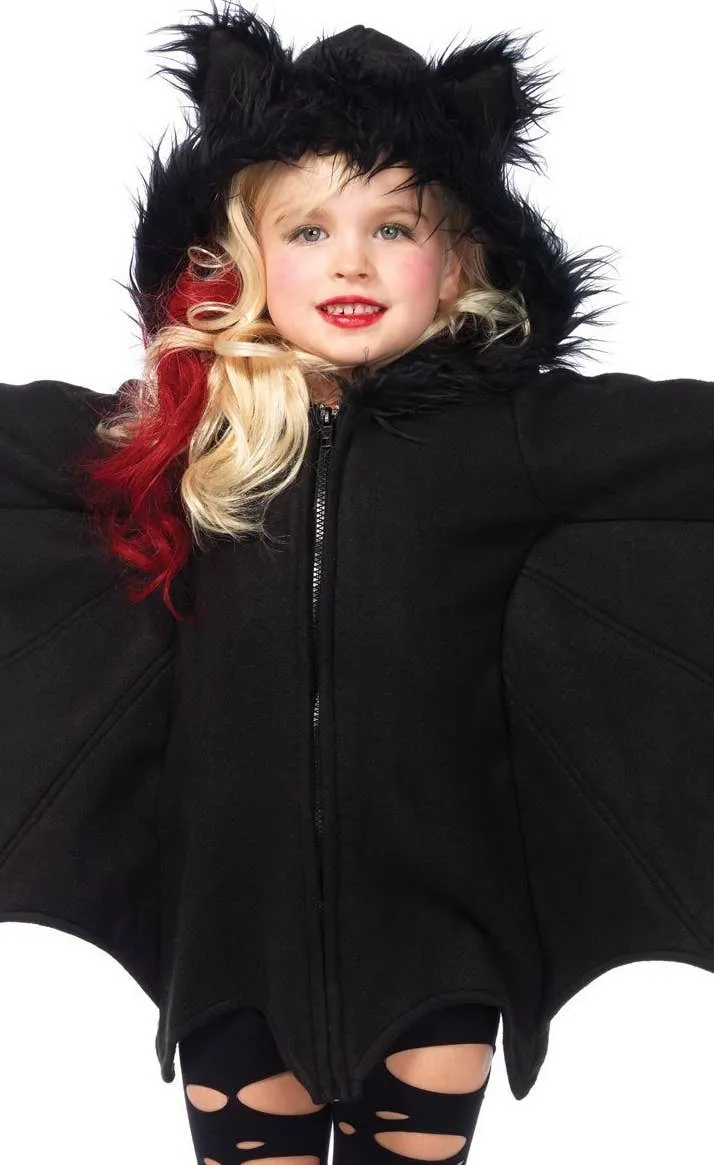 Cozy Bat Girls Halloween Fancy Dress Costume