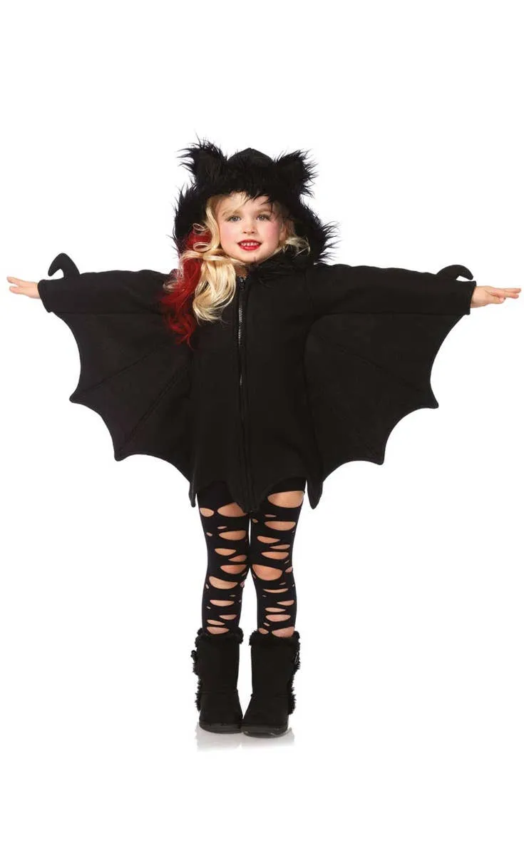 Cozy Bat Girls Halloween Fancy Dress Costume