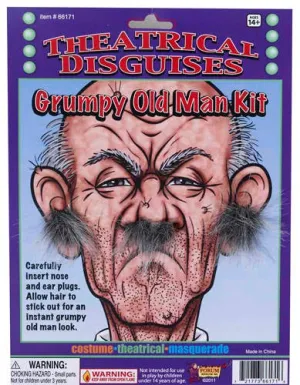 Cranky Old Man Grey Hair Kit