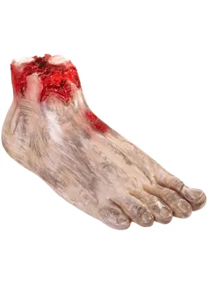 Crawling Animated Severed Zombie Foot Halloween Decoration