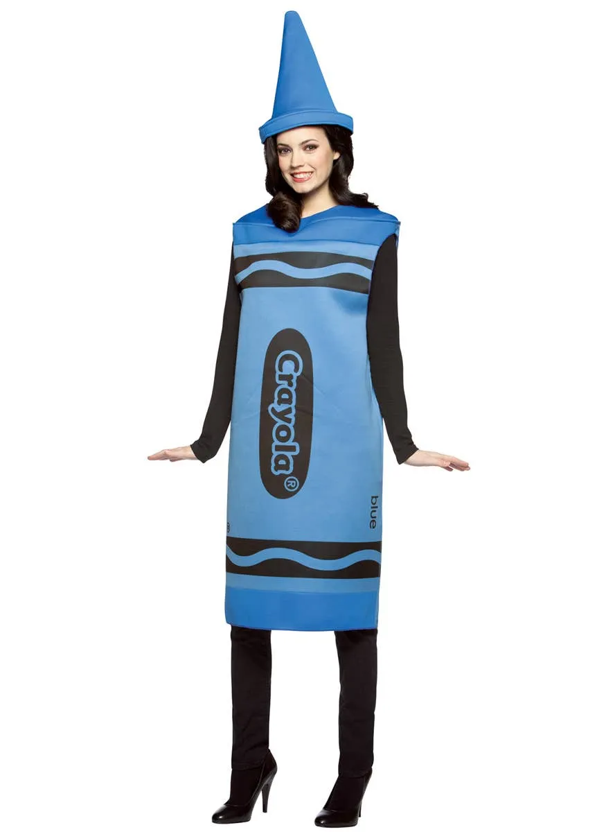 Crayola Adults Novelty Blue Crayon Costume