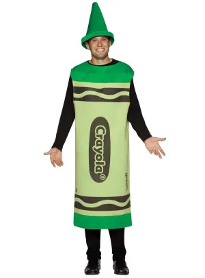 Crayola Adults Novelty Green Crayon Costume