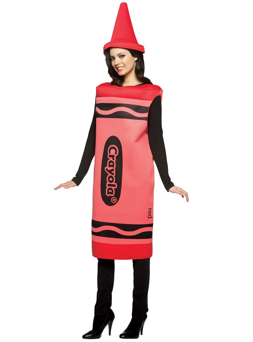 Crayola Adults Novelty Red Crayon Costume