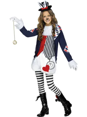 Crazy Cotton Tail White Rabbit Teen Girls Book Week Costume