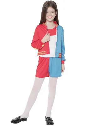 Crazy Quinn Girls Harley Inspired Comic Villain Costume