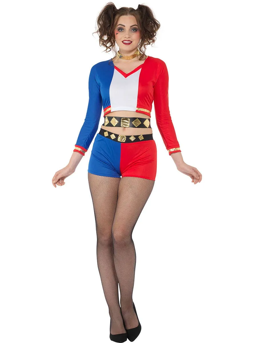 Crazy Rebel Girl Womens Harlequin Costume