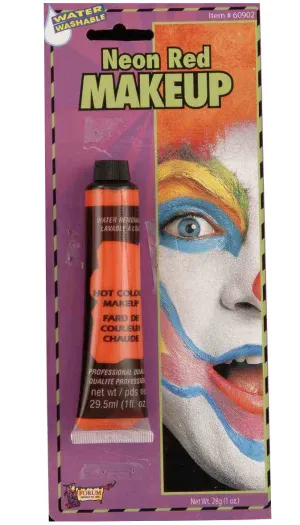 Cream Make Up Neon Red Face Paint