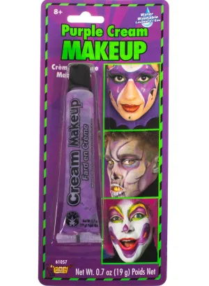 Cream Make Up Purple Halloween Face Paint