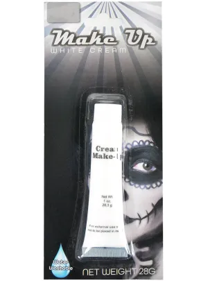Cream White Face Paint Costume Makeup