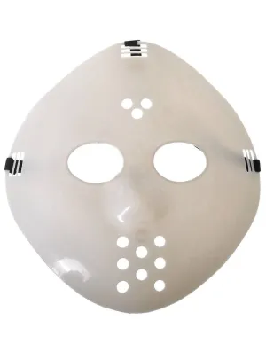 Cream White Jason Halloween Costume Hockey Mask