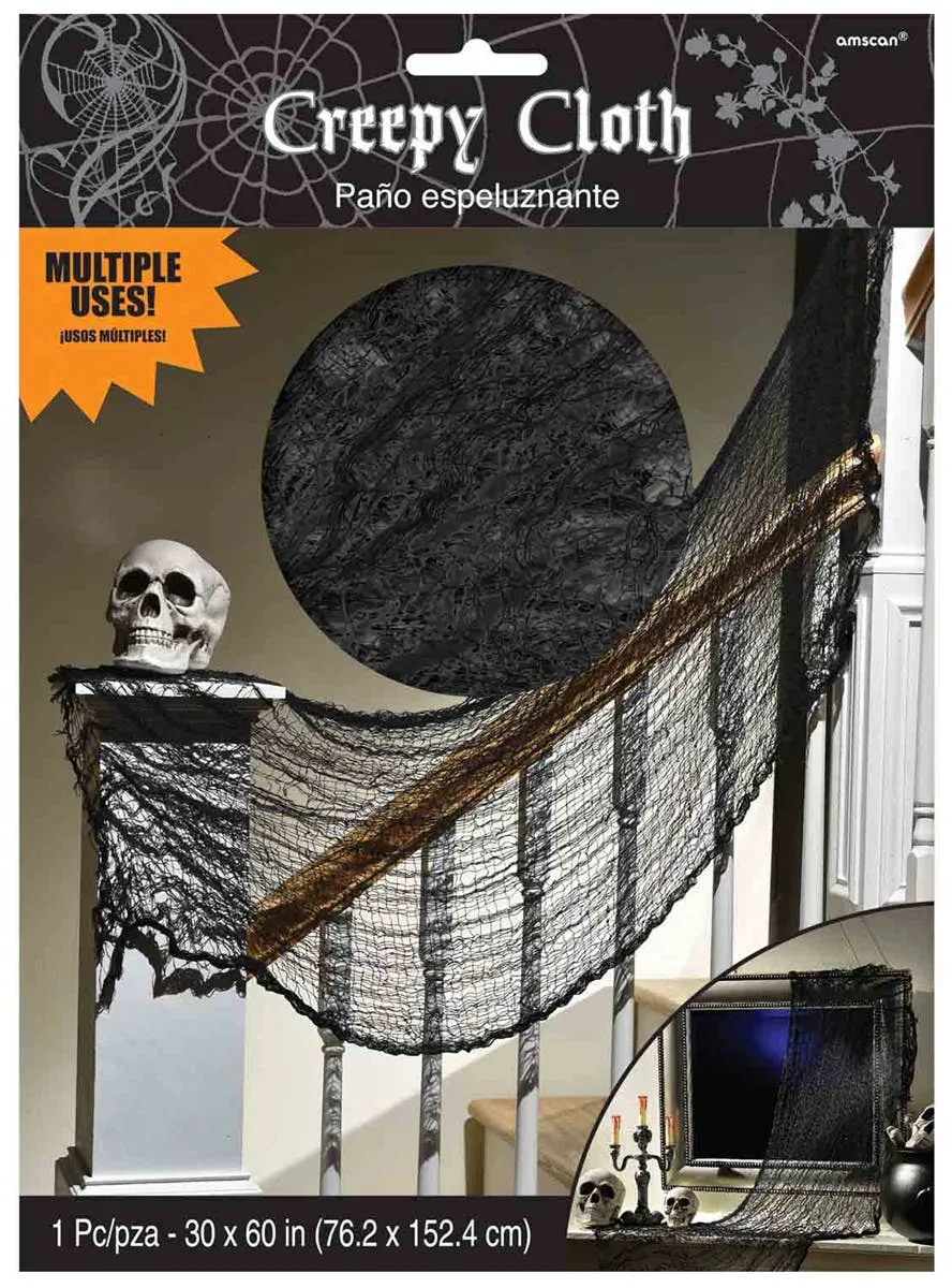 Creepy Black Net Cloth Draping Halloween Decoration