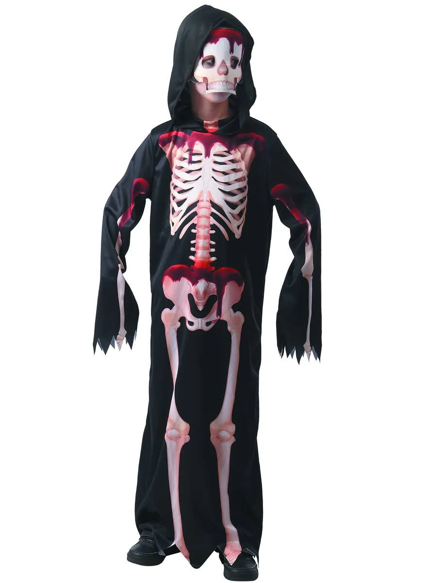 Creepy Blood Drip Skeleton Boys Halloween Costume