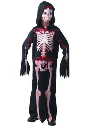 Creepy Blood Drip Skeleton Boys Halloween Costume