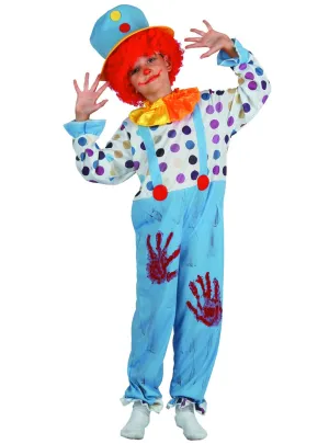Creepy Bloody Clown Boys Halloween Costume