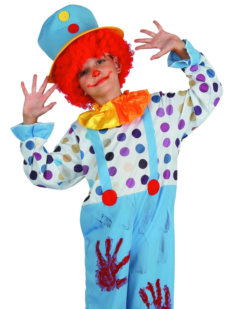 Creepy Bloody Clown Boys Halloween Costume