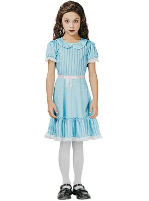 Creepy Blue Dress Twin Girls Halloween Costume