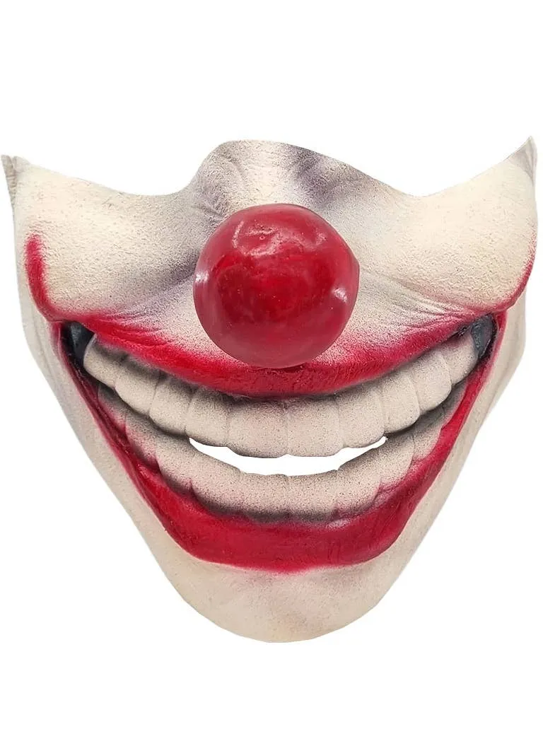 Creepy Clown Half Face Latex Halloween Costume Mask
