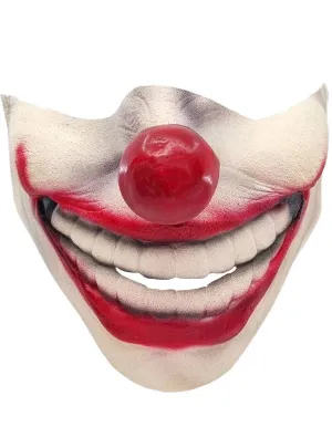 Creepy Clown Half Face Latex Halloween Costume Mask