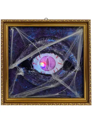 Creepy Colour Changing Picture Frame Halloween Decoration