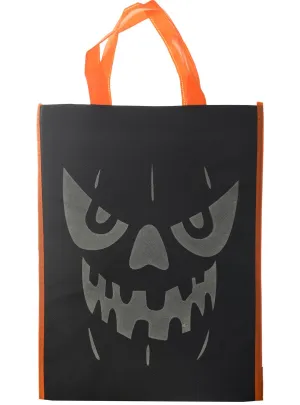 Creepy Glow in the Dark Pumpkin Kids Reusable Trick-or-Treat Bag