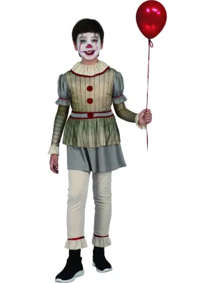 Creepy Horror Clown Boys Halloween Costume