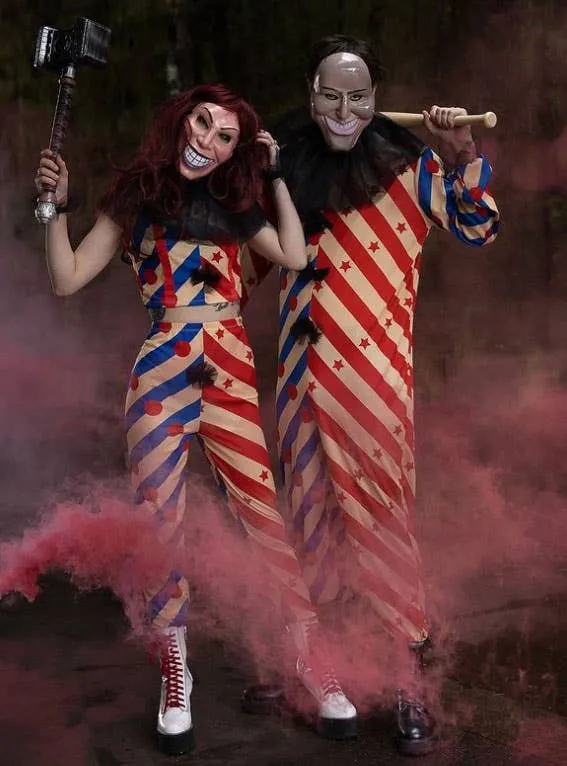 Creepy Horror Clown Womens Halloween Costume