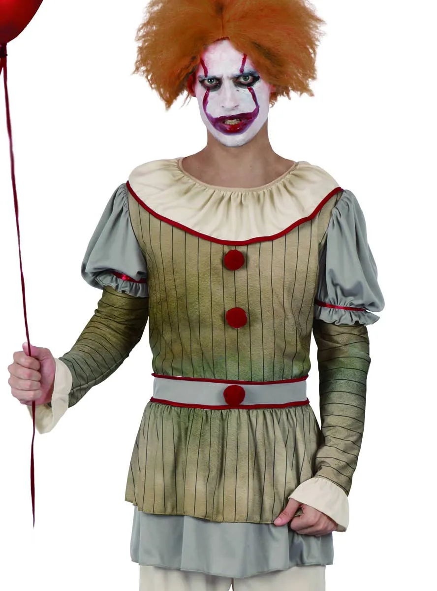 Creepy Horror Movie Clown Mens Halloween Costume