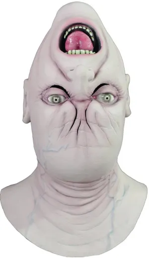 Creepy Mens Deluxe Upside Down Latex Halloween Mask